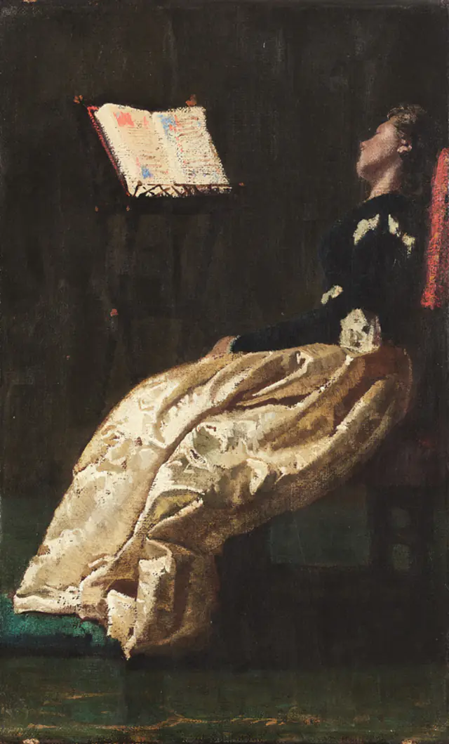 La Lectrice endormie - Federico Faruffini