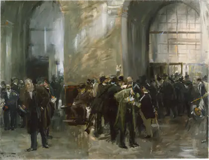 En Bourse - Ferdinand Brütt