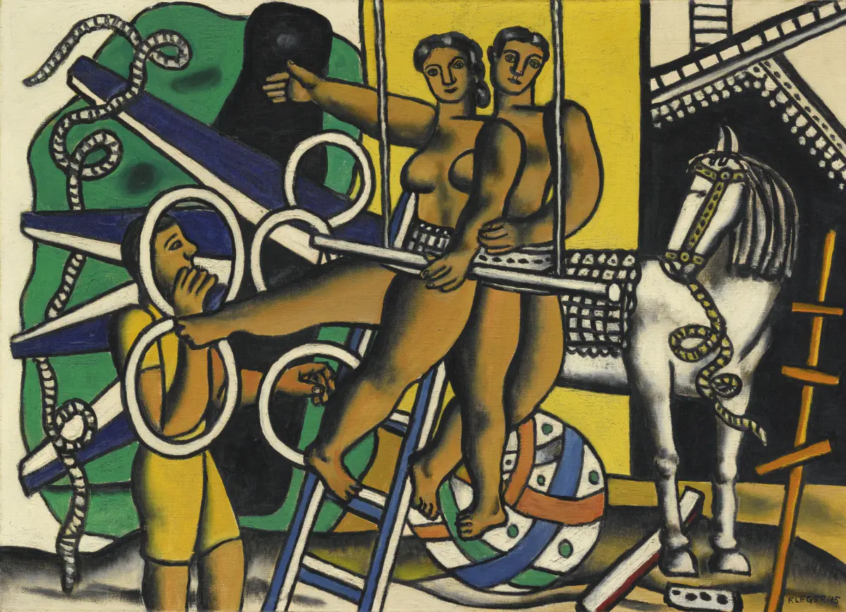 Composition au cheval blanc - Fernand Léger