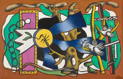 Composition aux deux oiseaux - Fernand Léger
