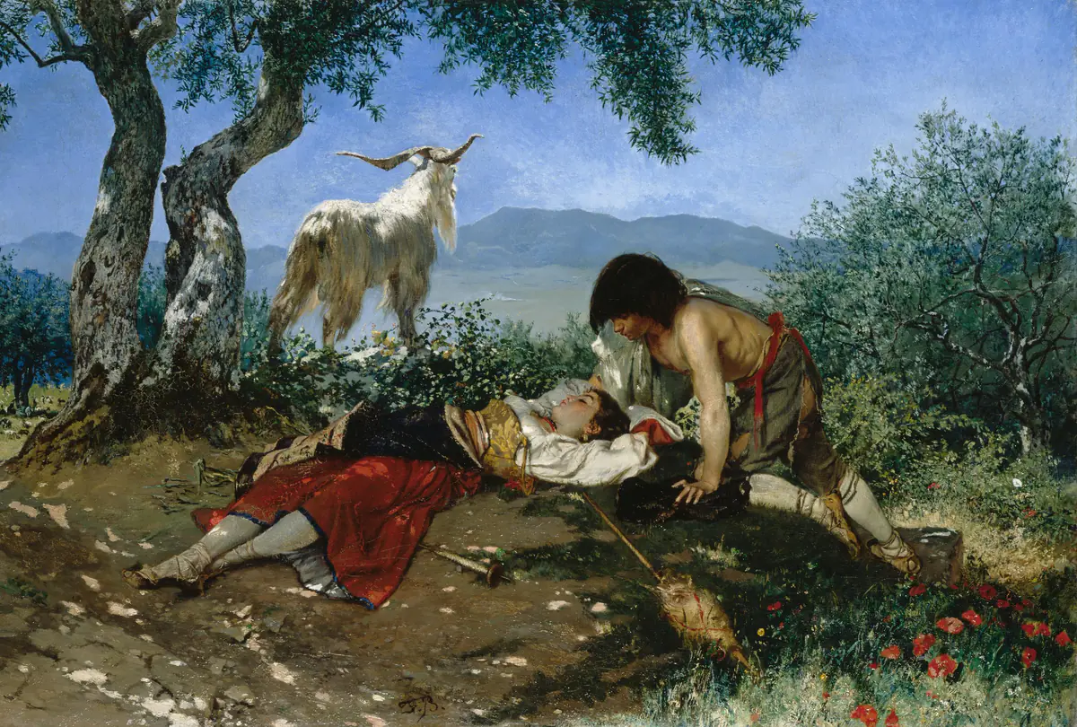 Le baiser - Frank Buchser