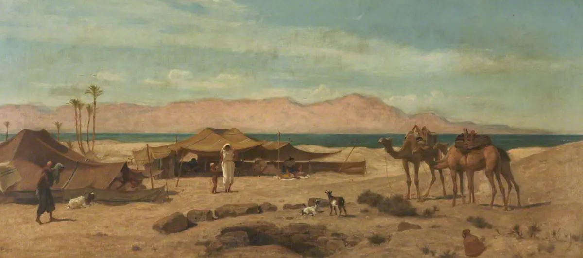 Scène du désert - Frederick Goodall