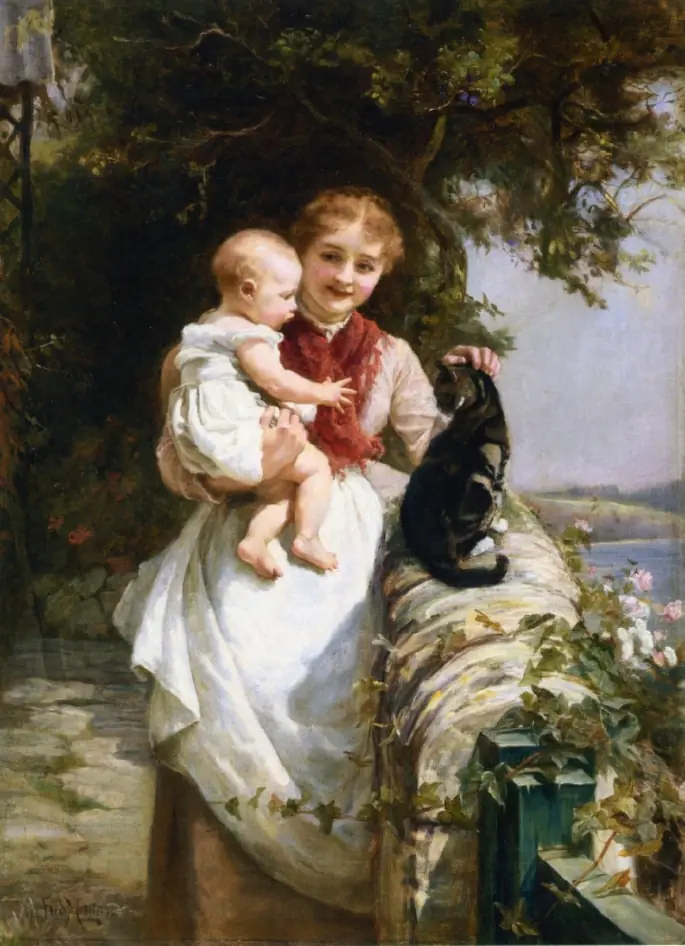 L’aînée et le bébé - Frederick Morgan