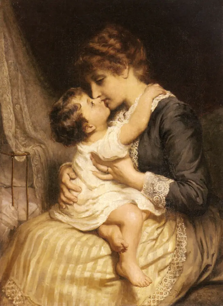Tendresse maternelle - Frederick Morgan