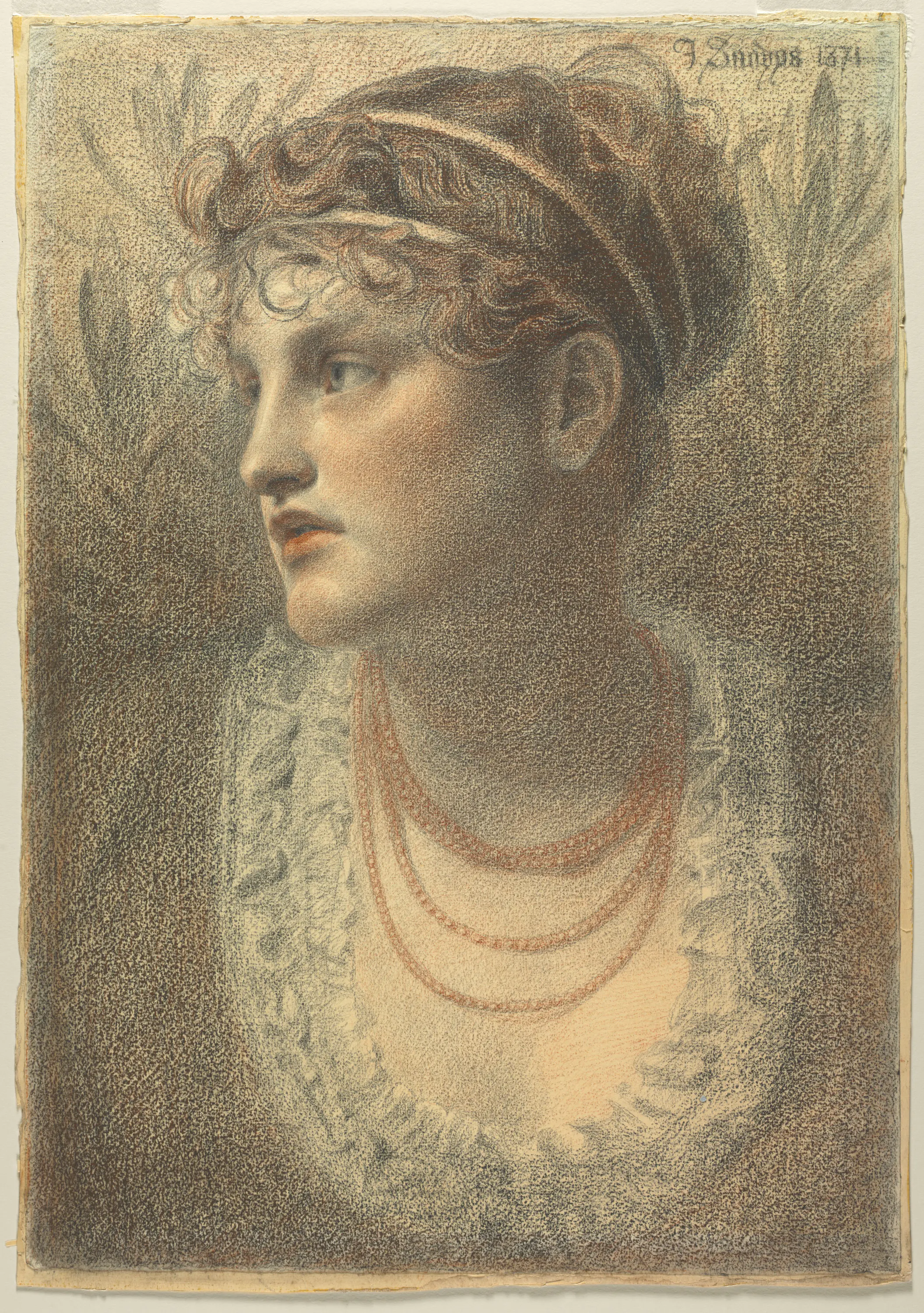 Le Collier de corail - Frederick Sandys