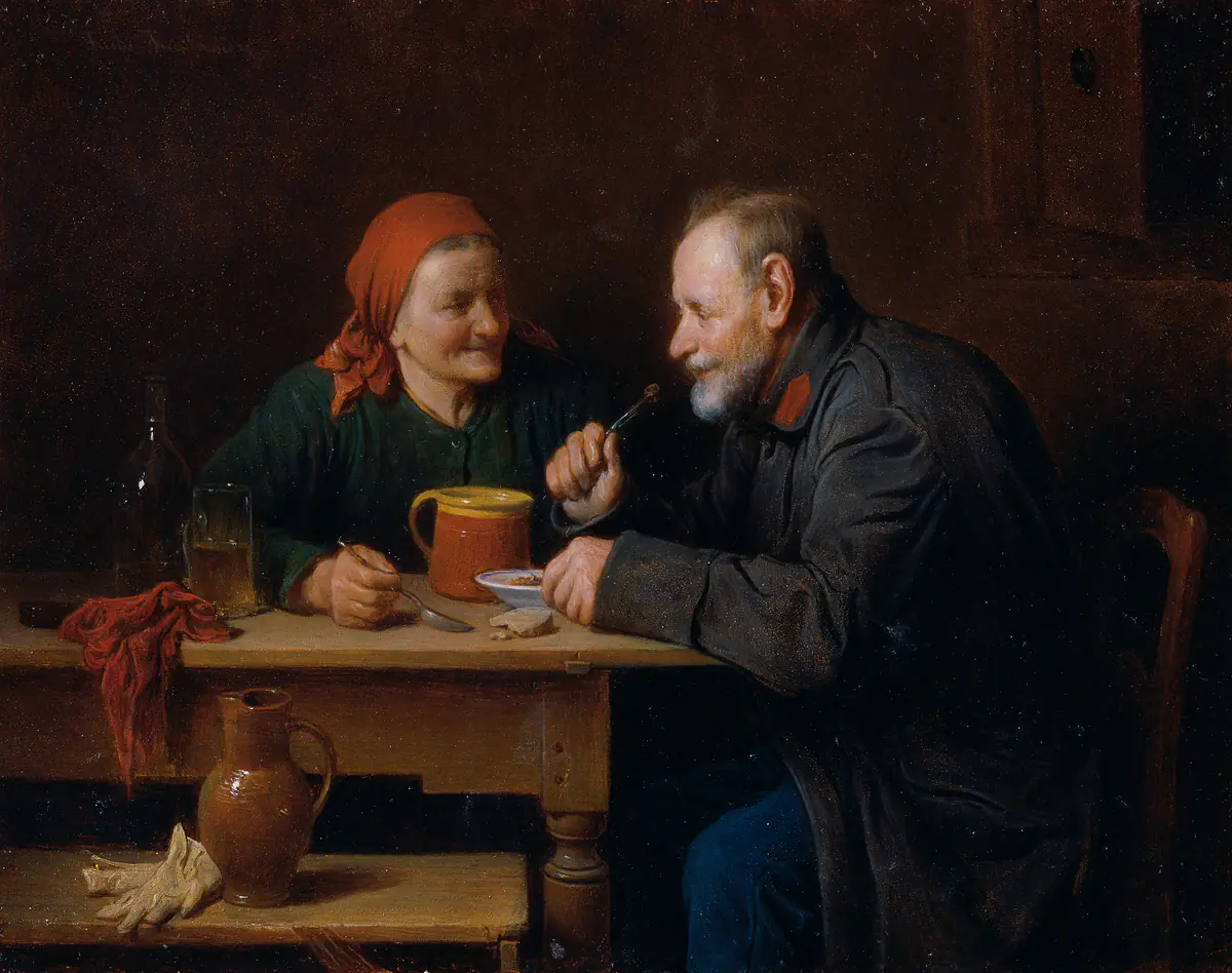 Le repas du midi - Friedrich Friedländer