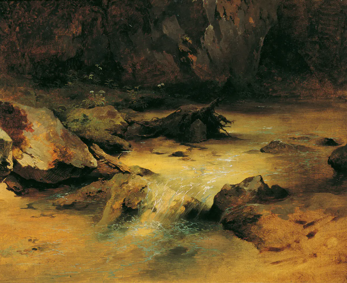 Wildbach - Friedrich Gauermann