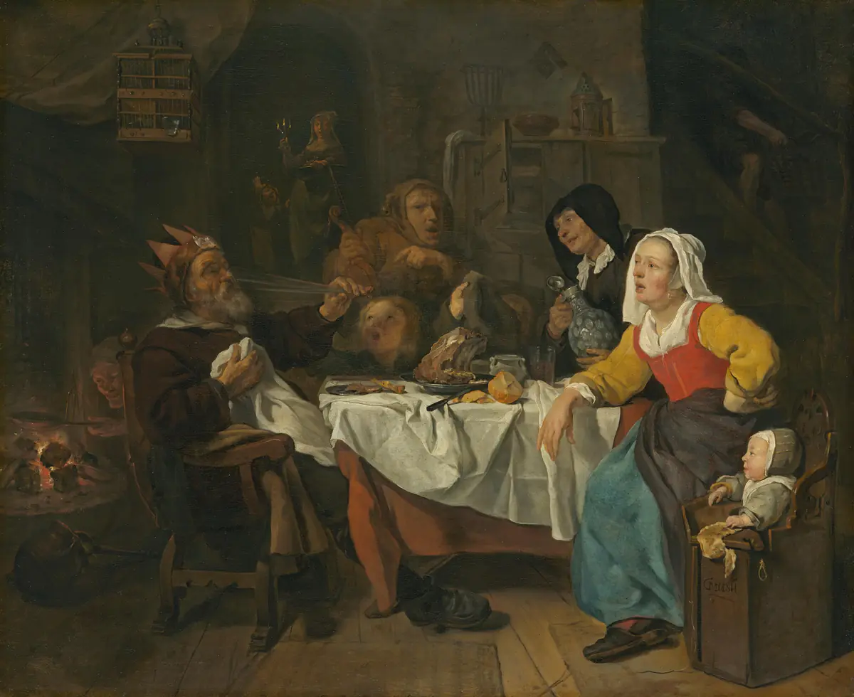 Le roi boit - Gabriël Metsu