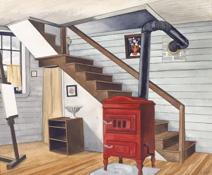 Intérieur du studio - George Ault