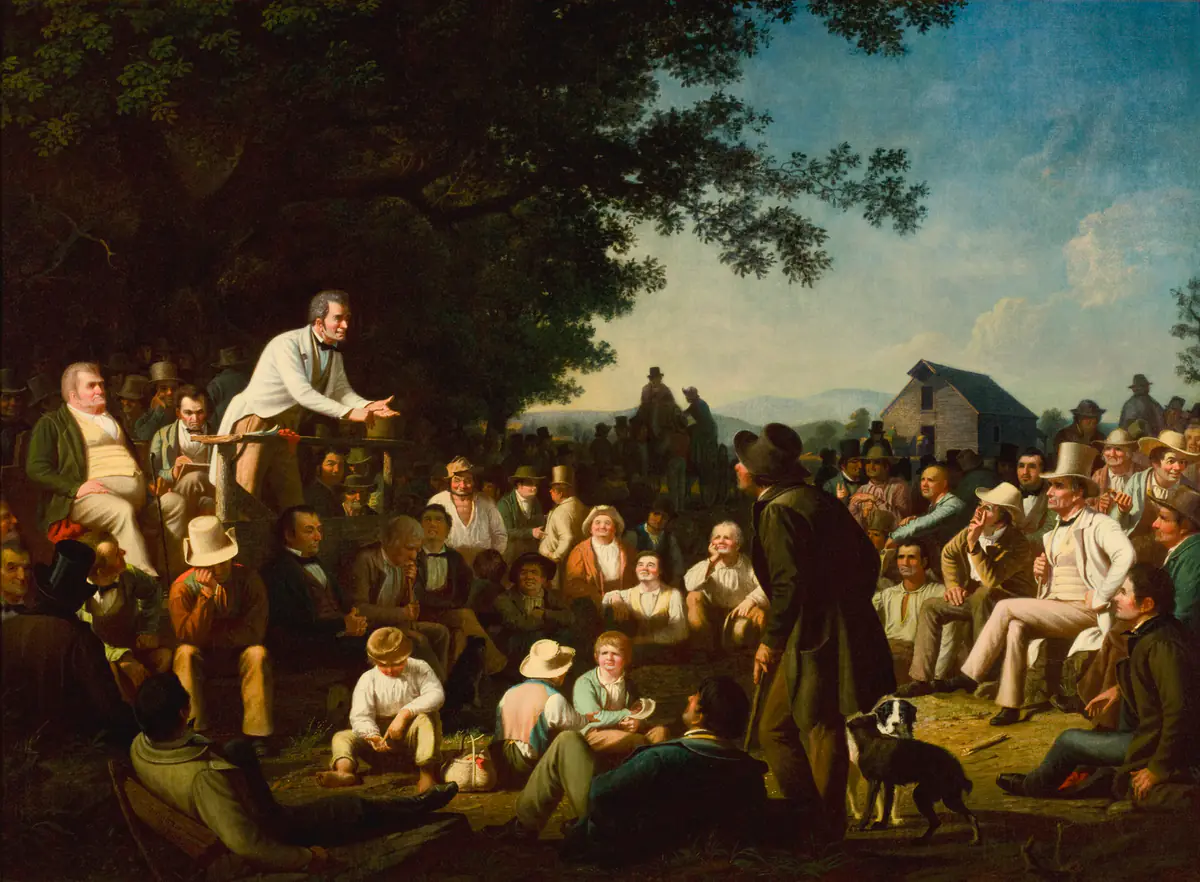 Discours sur une souche - George Caleb Bingham