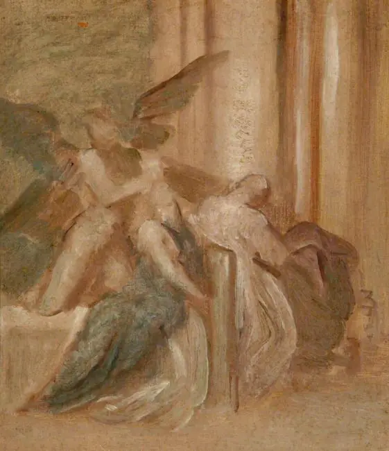 La Mort avec deux anges - George Frederic Watts