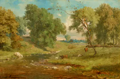 Dans la prairie - George Inness