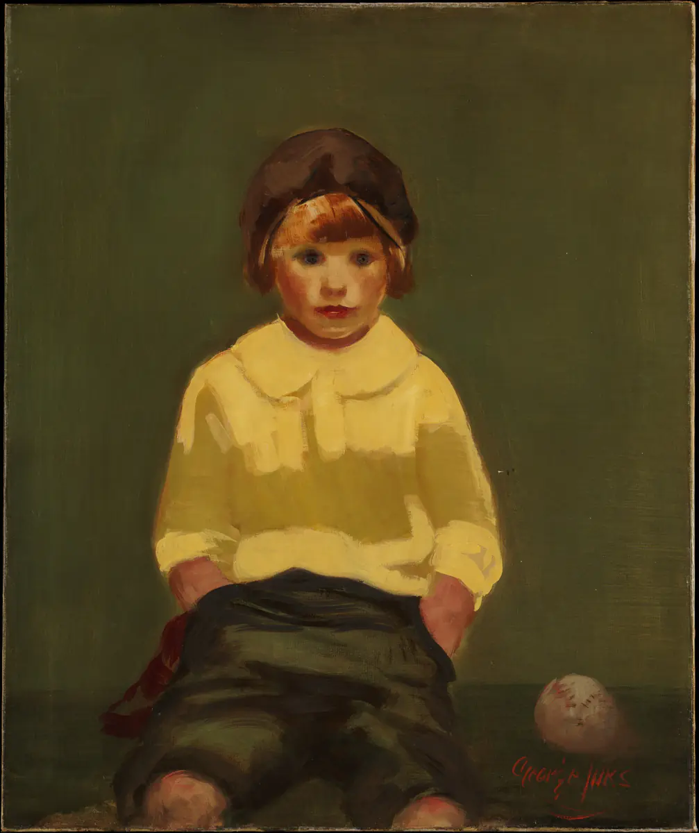 Garçon avec baseball - George Luks