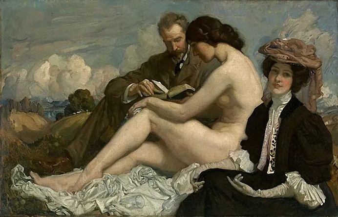 Le sonnet - George Washington Lambert