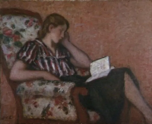 La liseuse - Georges d'Espagnat