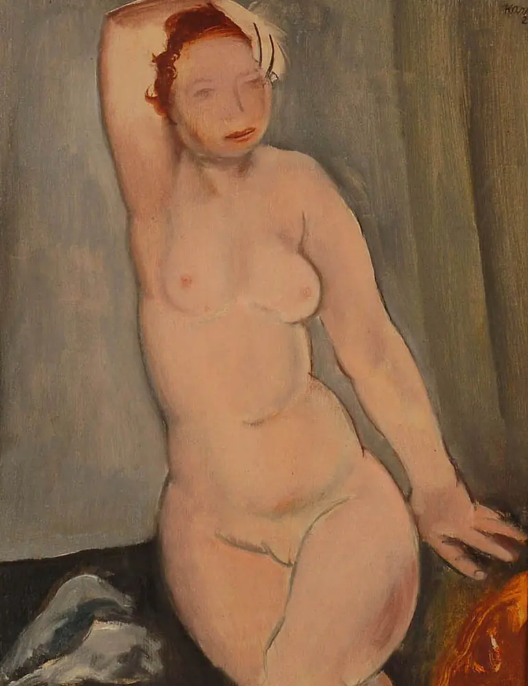 Nu assis - Georges Kars