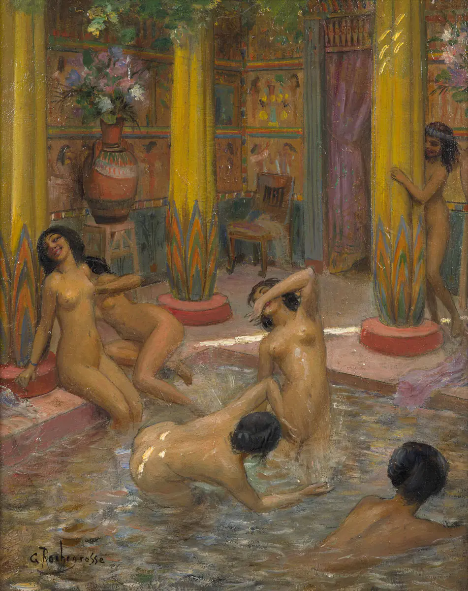 Le Bain égyptien - Georges Rochegrosse