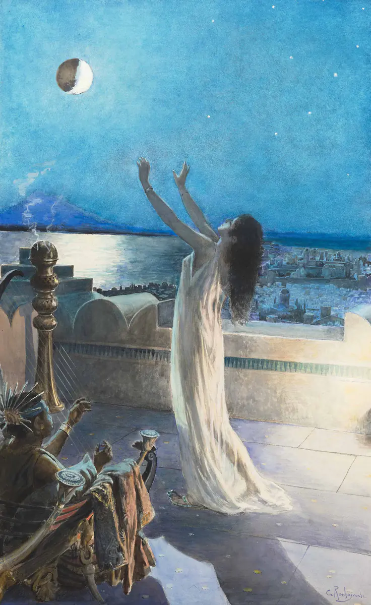 Invocation à la lune - Georges Rochegrosse