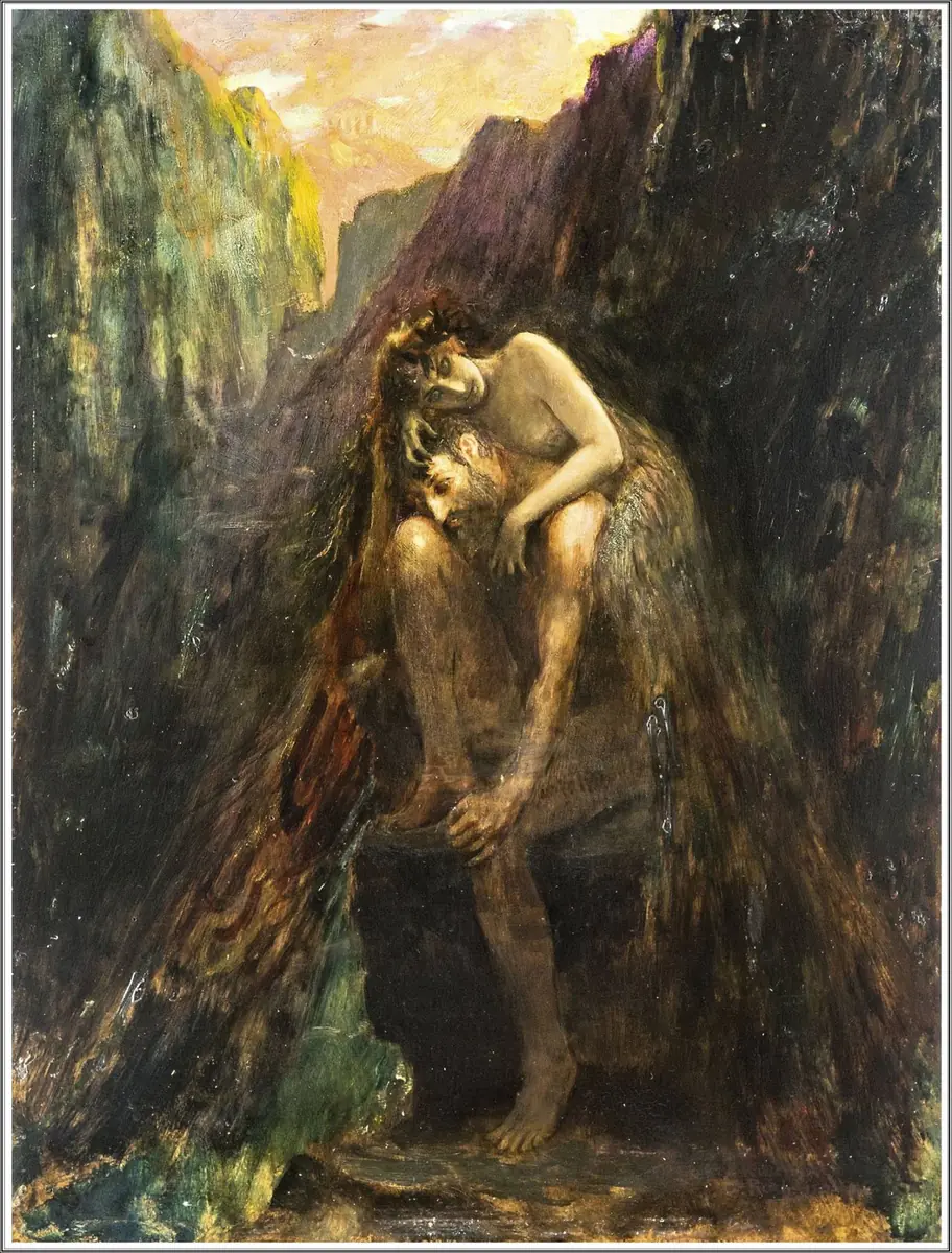 Œdipe et le Sphinx - Georges Rochegrosse