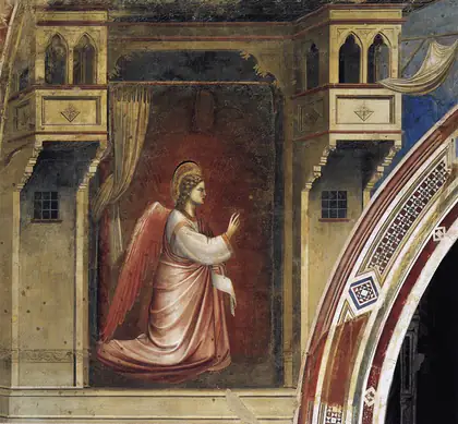 L’Annonciation : l’ange Gabriel - Giotto