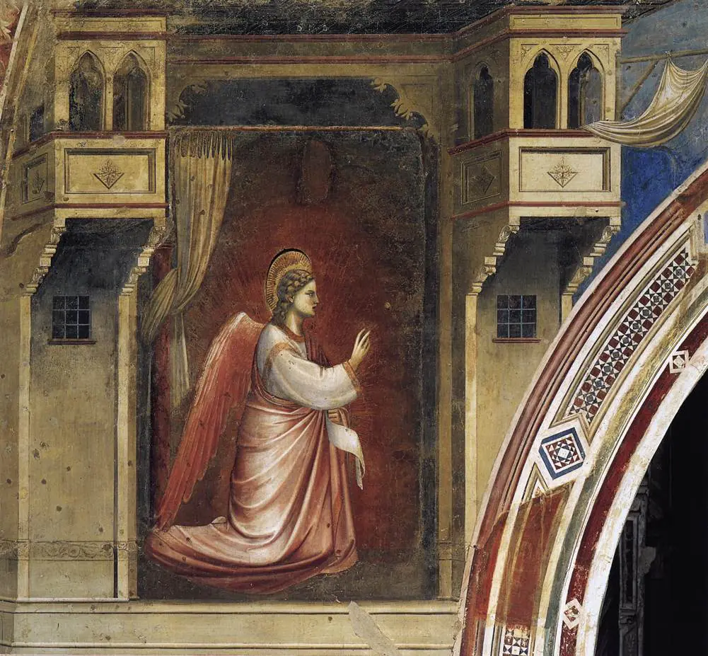 L’Annonciation : l’ange Gabriel - Giotto