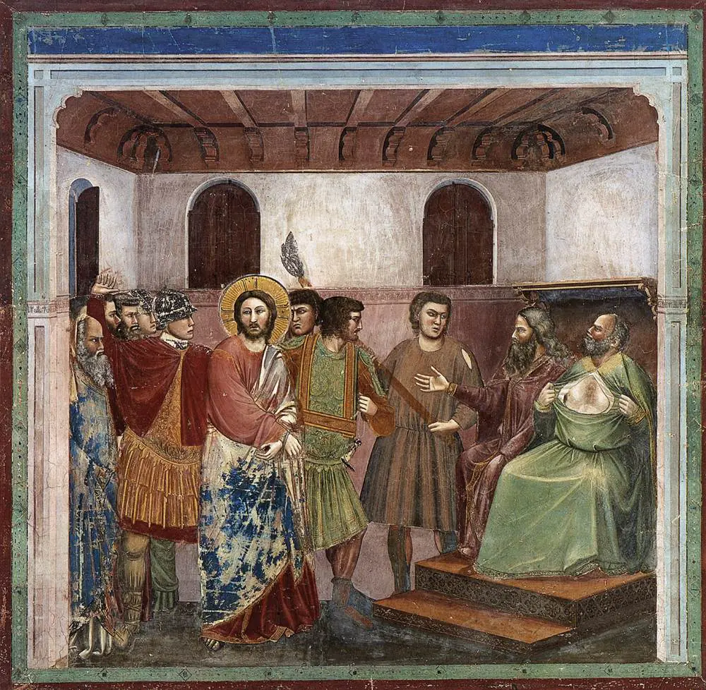 Le Christ devant Caïphe — Scrovegni - Giotto