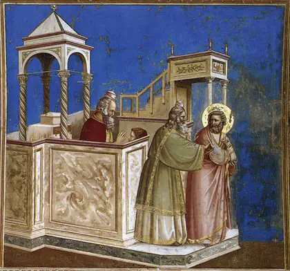Joachim chassé du Temple - Giotto