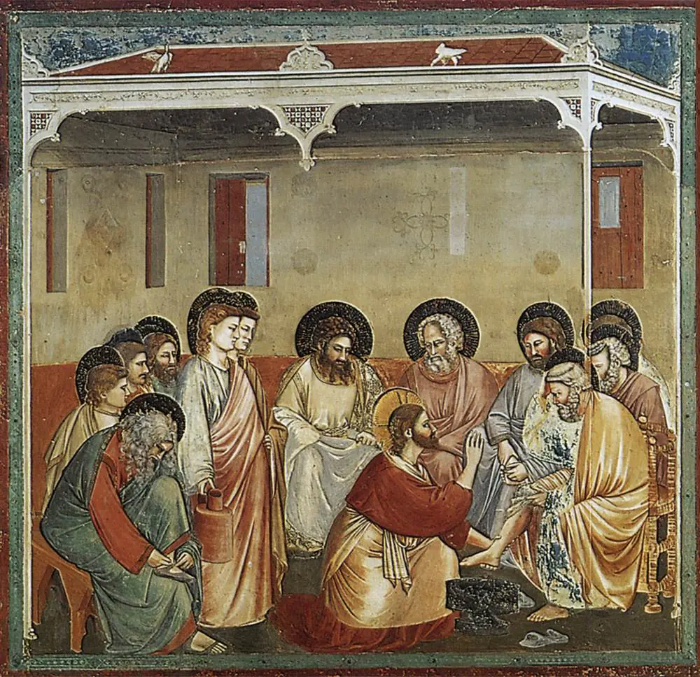 Le Lavement des pieds — Scrovegni - Giotto