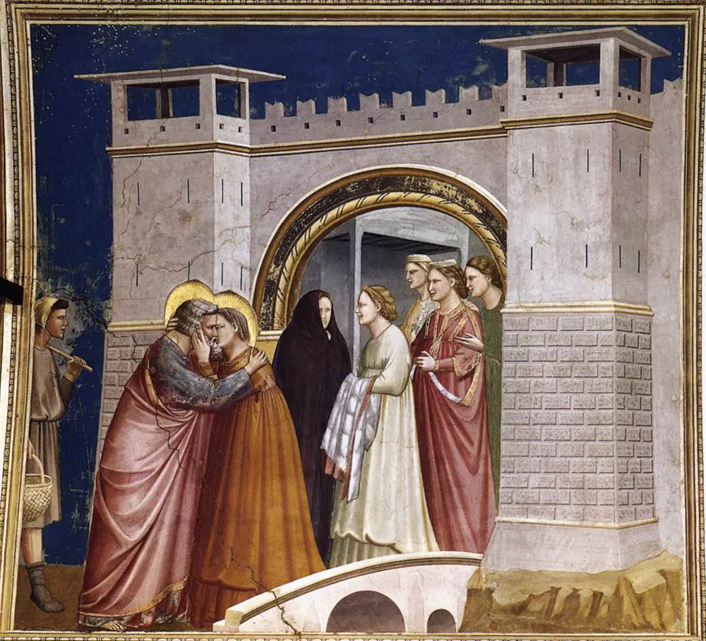 La Rencontre à la Porte dorée - Giotto