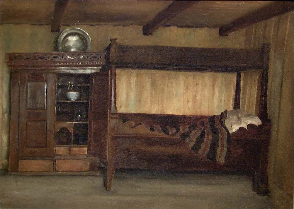 Le lit de la mère - Gustav Wentzel
