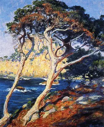 Les arbres de Point Lobos - Guy Rose