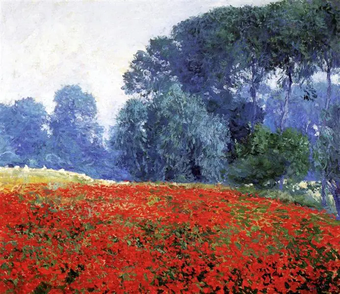 Le champ de coquelicots - Guy Rose