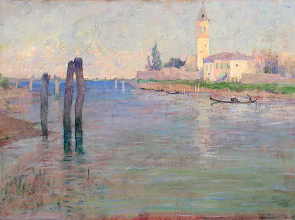 Le gondolier, Venise - Guy Rose