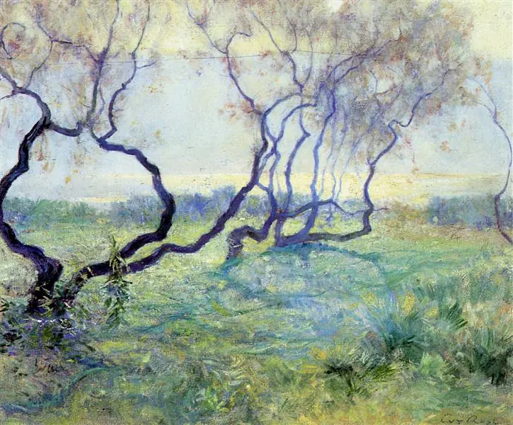 Tamaris au soleil matinal - Guy Rose