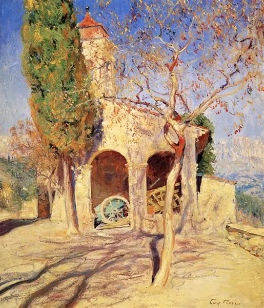 La vieille église de Cagnes - Guy Rose