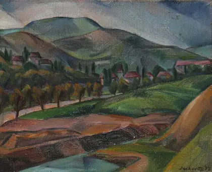 Collines de Buda - Gyula Derkovits