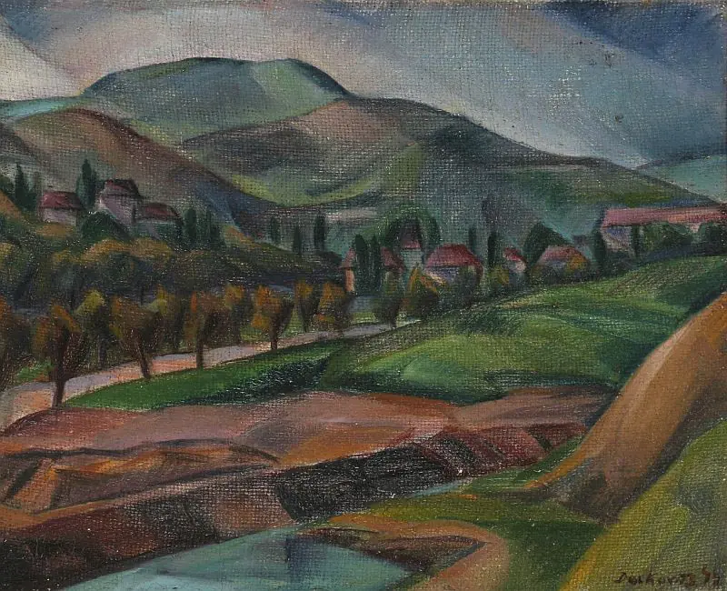 Collines de Buda - Gyula Derkovits