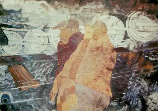Le long du chemin de fer - Gyula Derkovits