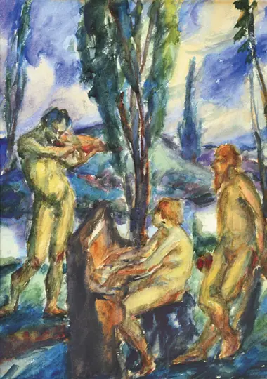 Sonate dans la forêt - Gyula Derkovits