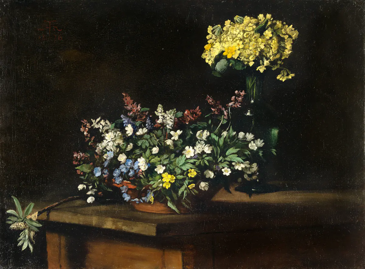 Fleurs de printemps - Hans Thoma