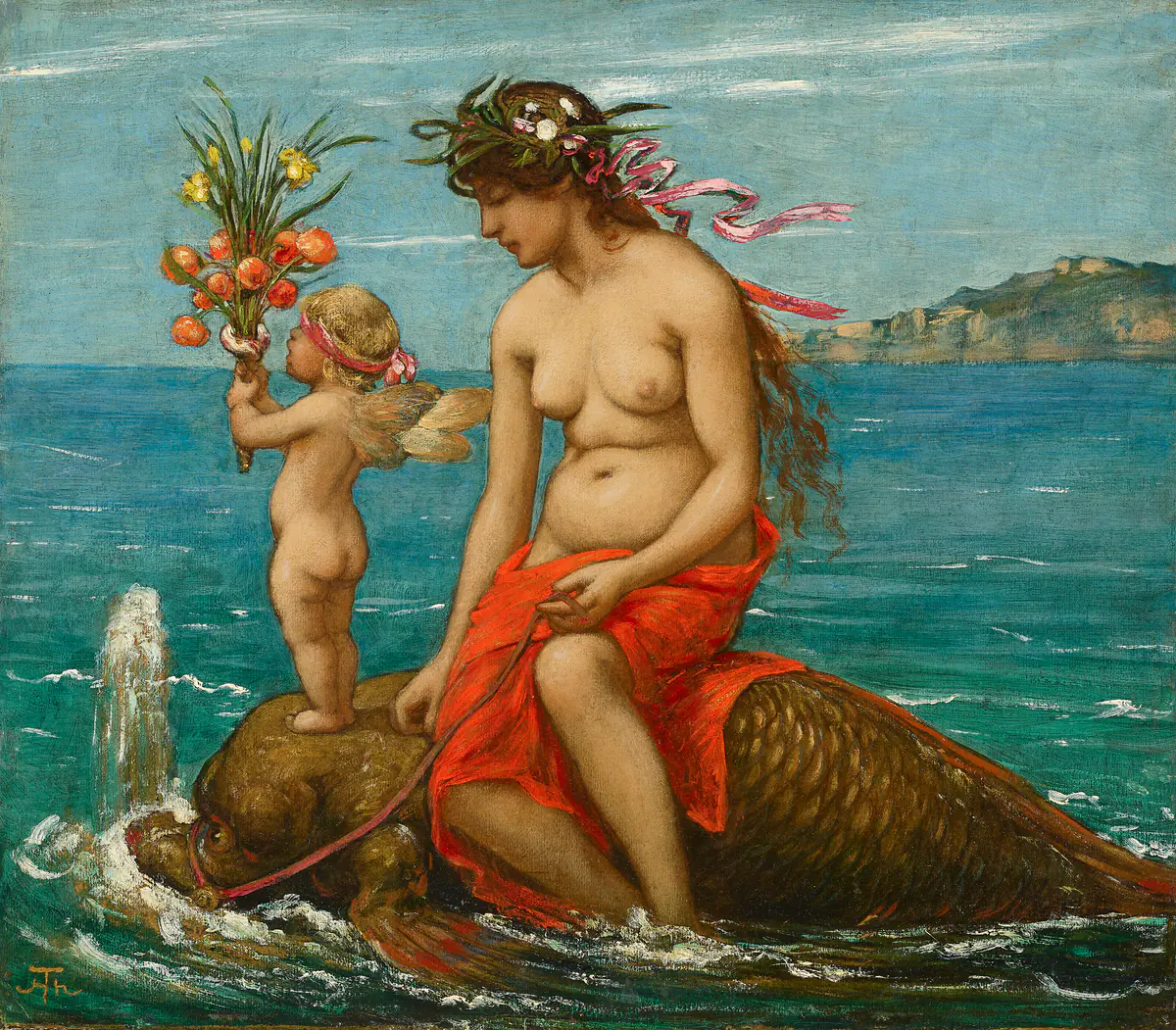À travers les inondations - Hans Thoma