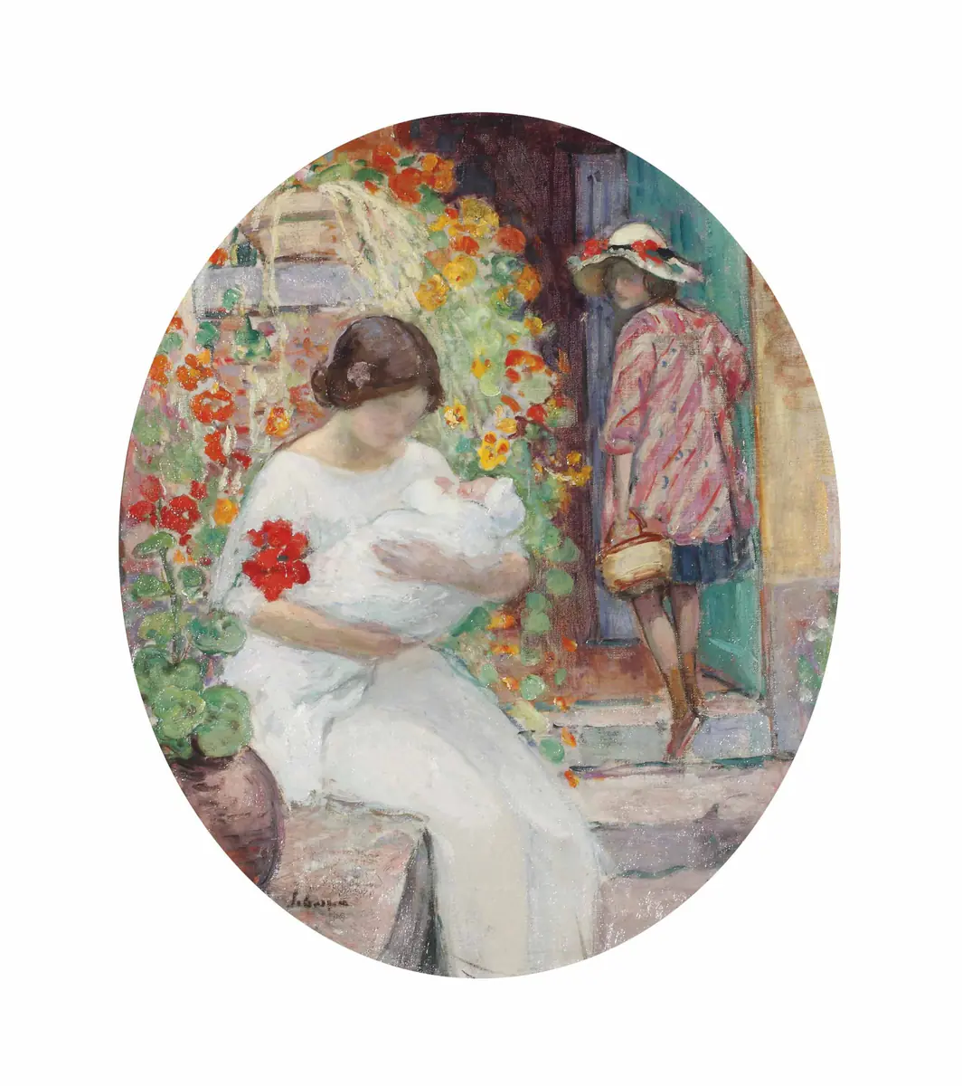 Les Enfants Lebasque à Vézillon - Henri Lebasque