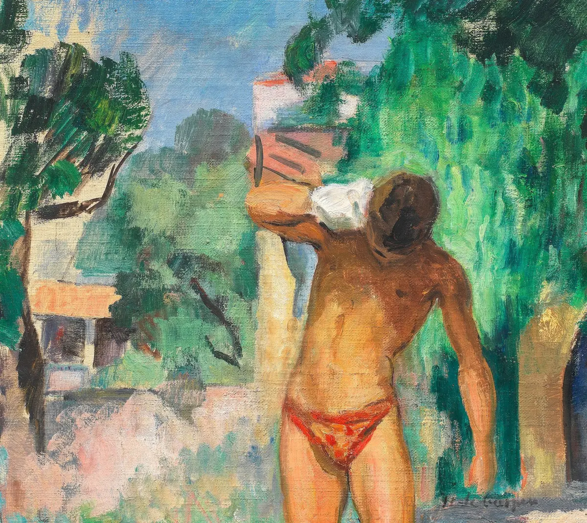 Pierre après la baignade - Henri Lebasque