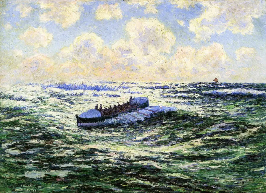 Barque de pêcheurs - Henry Moret