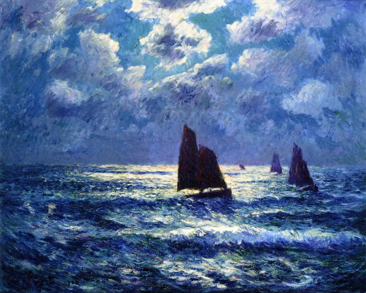Clair de lune sur la mer - Henry Moret