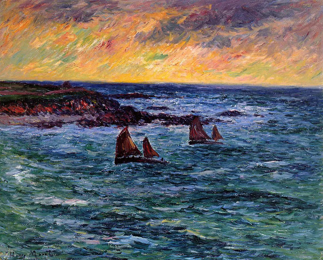Soir à Audierne - Henry Moret