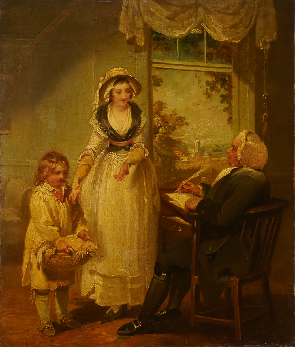 Le Vicaire de la Paroisse recevant sa dîme - Henry Singleton