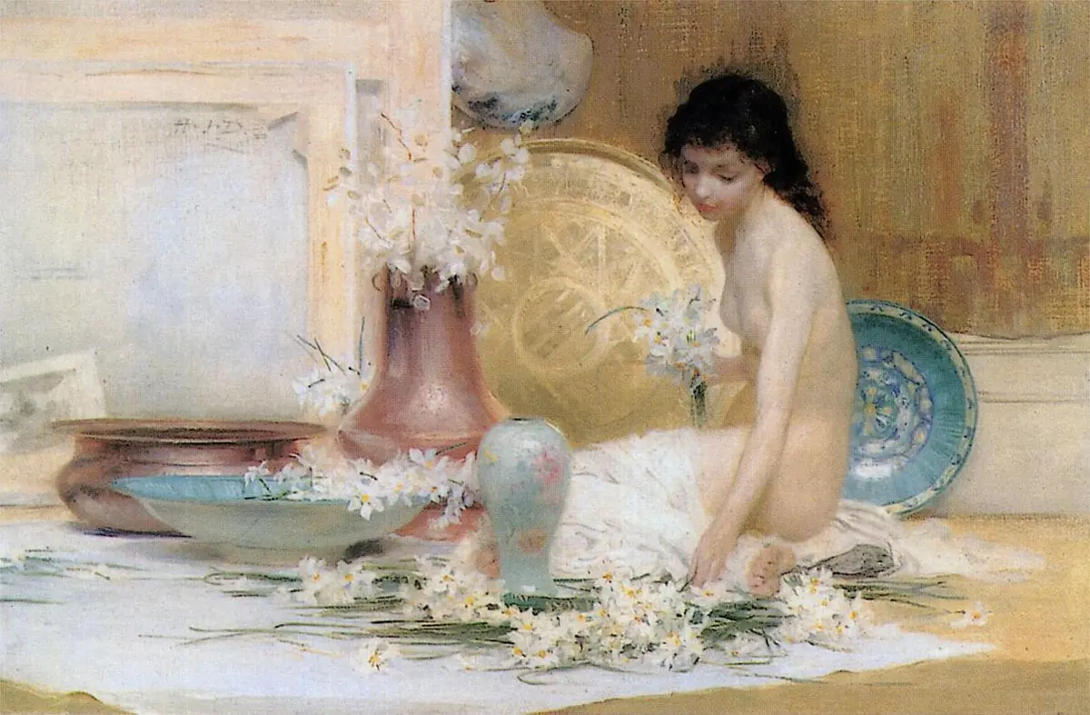 Dans l’atelier - Herbert James Draper