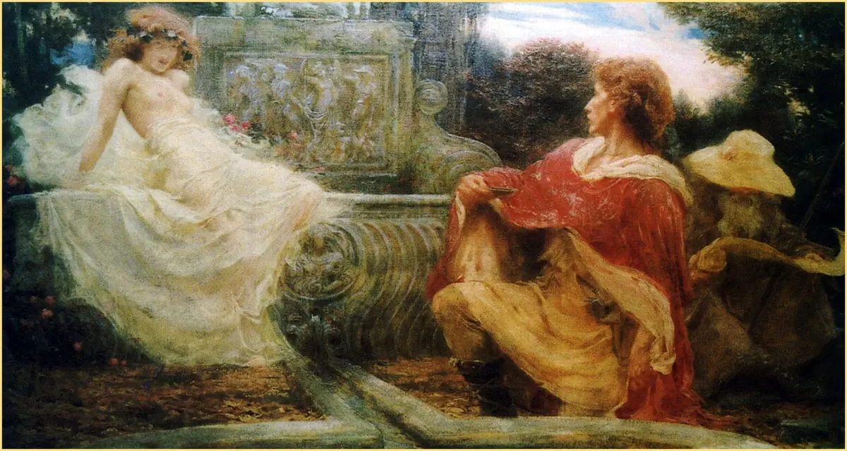 L’Esprit de la fontaine - Herbert James Draper
