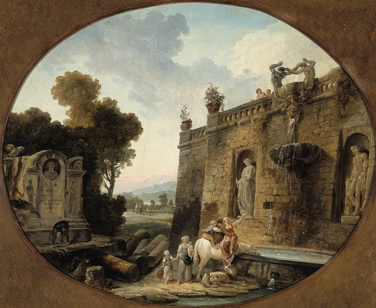 L’Abreuvoir - Hubert Robert